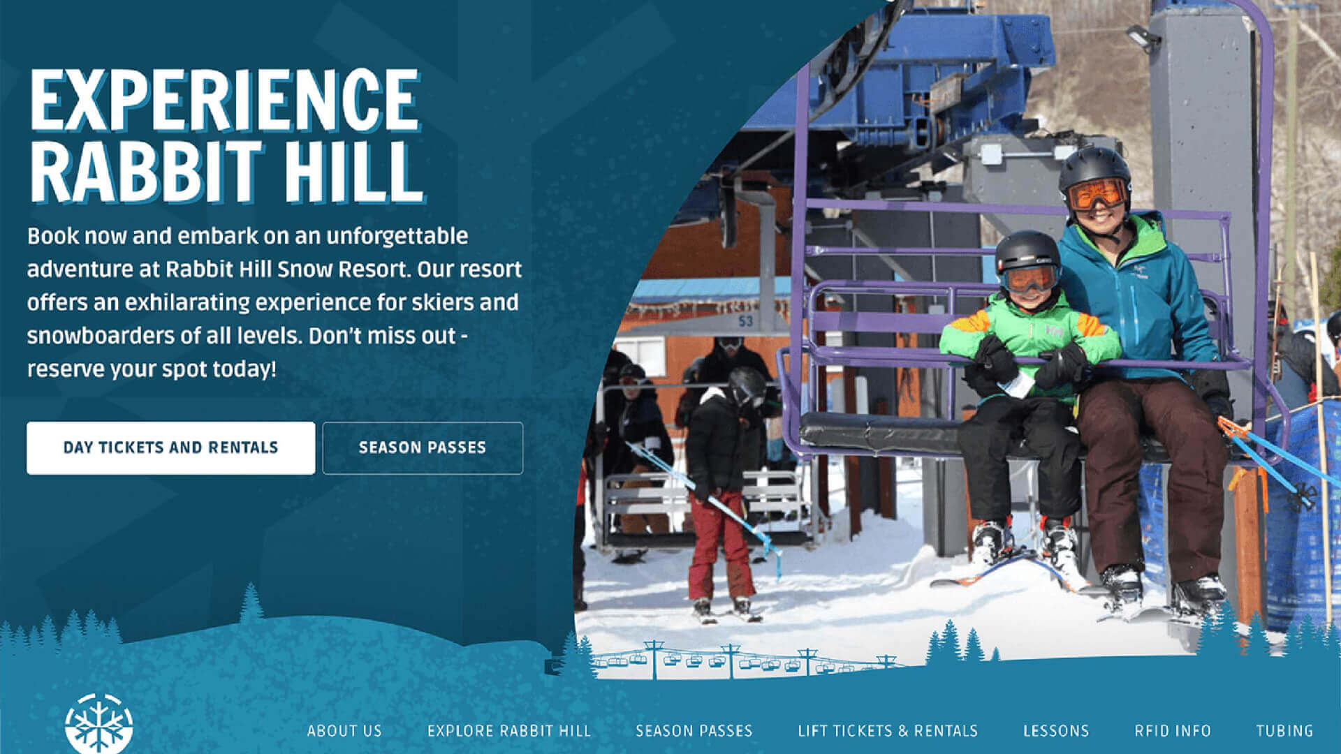 Rabbit Hill Snow Resort — website design